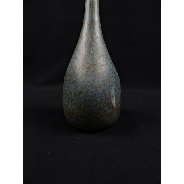 Large Art Deco Multi-Layered Glass Vase with Green Marble Effect by André Delatte for Delatte Nancy, 1920s For Sale - Image 4 of 14