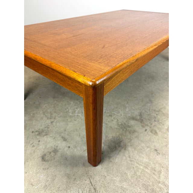 1970’s Danish Modern Teak Coffee Table by Domino Mobler For Sale - Image 9 of 10