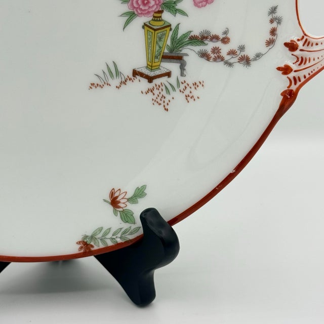 Antique J. Pouyat Limoges Porcelain Chinoiserie Dessert Service for Wanamaker, 6 Pieces For Sale In Richmond - Image 6 of 12