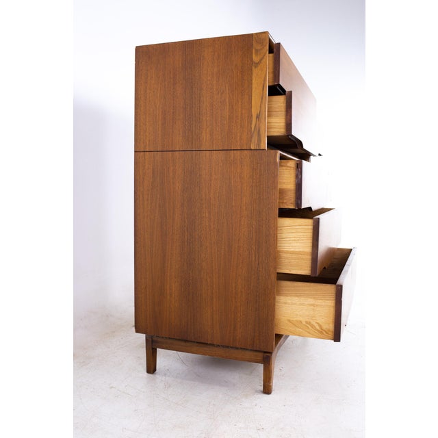 Kent Coffey Kent Coffey Forum Mid Century Highboy Dresser For Sale - Image 4 of 12