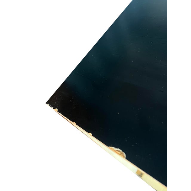 1970s Vintage Milo Baughman Style Burl and Black Dresser or Credenza in Modern Design For Sale - Image 5 of 9