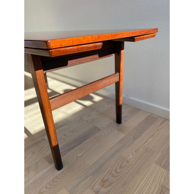 Danish Teak Drop-Leaf Københavnerbord Table, Denmark, 1960s For Sale - Image 4 of 18