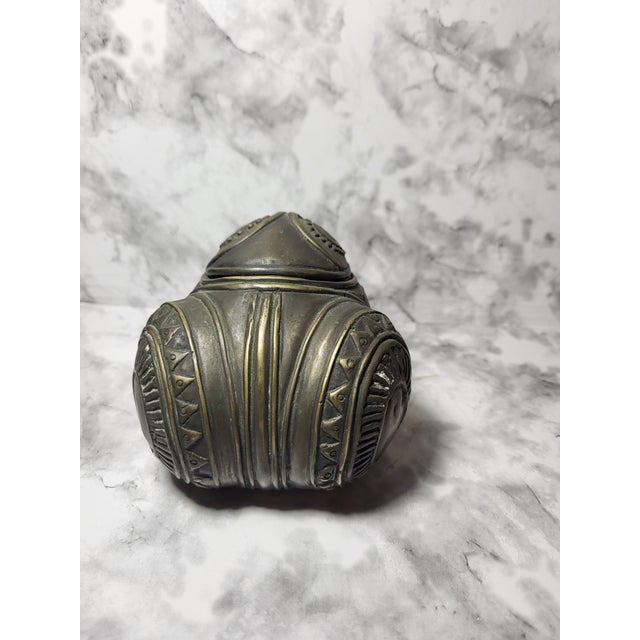 Antique Vintage Chinese Bronze Frog Brass Zhao Cai Jin Bao For Sale - Image 4 of 11