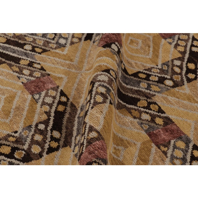 Textile Contemporary Scandinavian Style Geometric Wool Rug by Rug & Kilim, India For Sale - Image 7 of 10