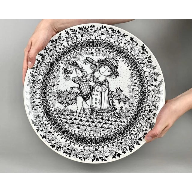 Vintage wall plate “The Seasons” “Summer” by ROSENTHAL Germany Studio-Line. Limited edtion designed by Bjorn Wiinblad....
