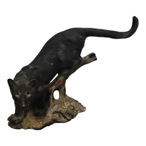 Debra Minette 1999 Wildlife Sculpture Black Panther