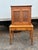 This is a charming antique wooden secretary desk on a stand, likely late 19th to early 20th century. • Top section: A...