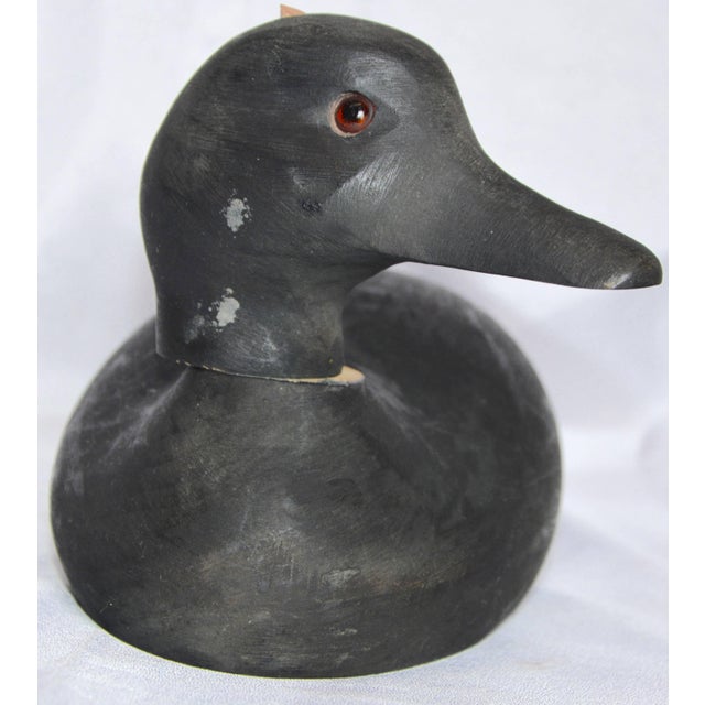 Folk Art Mid-20th Century Folk Art Wooden Duck Decoy For Sale - Image 3 of 8
