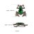 Vintage Style Hollywood Regency 13 Carat Emerald Ruby & Diamond Frog Brooch Pendant For Sale - Image 11 of 14