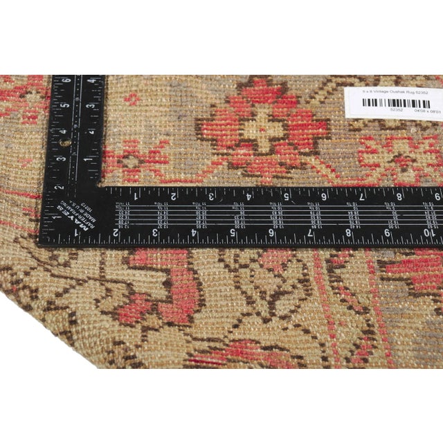 Vintage Turkish Oushak Rug - 04'08 X 08'01 For Sale In Dallas - Image 6 of 10