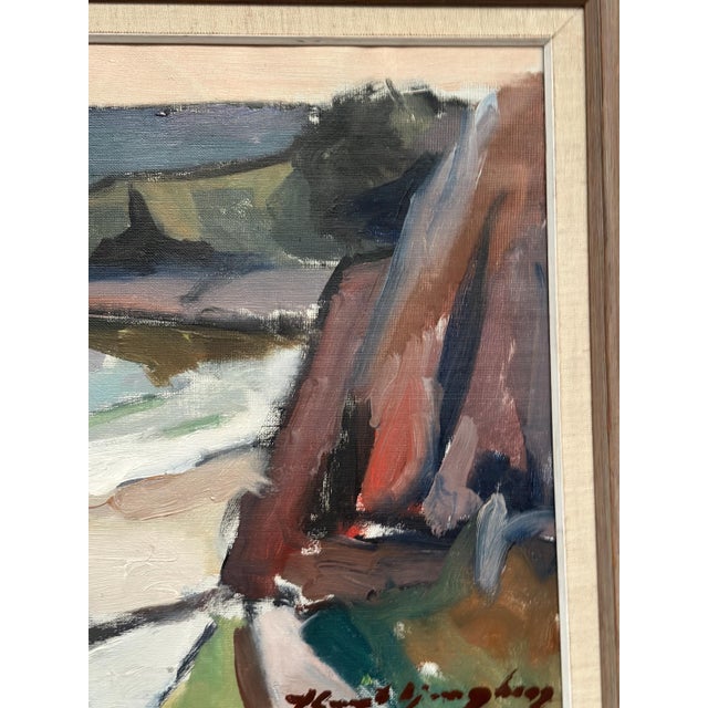 Knut Ljungberg, Seascape, 1960s, Oil Painting on Canvas, Framed For Sale - Image 11 of 15