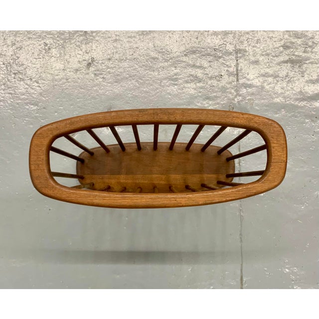 Mid-Century Modern 1960s Mid Century Spindled Magazine Holder Rack For Sale - Image 3 of 11