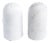 Rounded Salt and Pepper Set In White Carrara Marble from FiammettaV Home Collection, Set of 2 For Sale