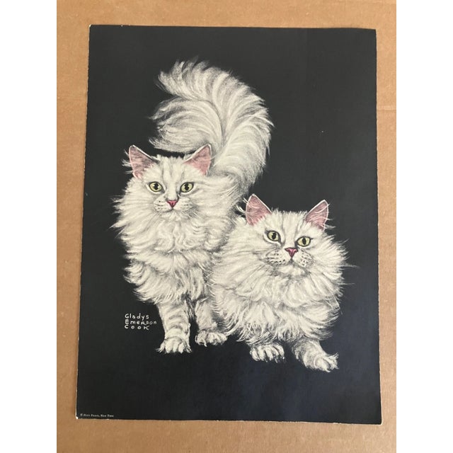 Up for sale is this lovely vintage cat print by Gladys Emerson Cook (1899-1976), published by Penn Prints. This print, one...