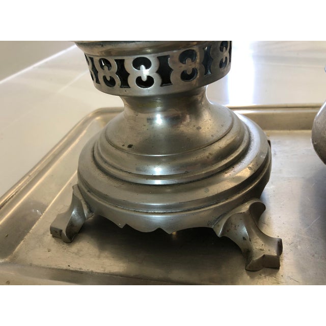 1920s Varsho Silver Metal Samavar For Sale In Los Angeles - Image 6 of 6