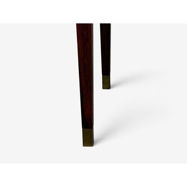 Danish Modern, Small Console or Cabinet, Rosewood, Brass, Denmark, 1950s For Sale - Image 14 of 14