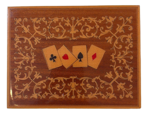 Vintage Italian Sorrento Marquetry Card Box