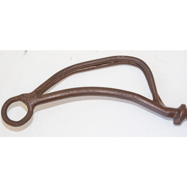 Mid-Century Sculptural Iron Forged Oversized Fire Place Tools - 4 Pieces For Sale - Image 11 of 13