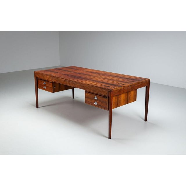 FD-951 Diplomat Desk in Rosewood by Finn Juhl for France & Son, Denmark, 1960 For Sale - Image 9 of 18
