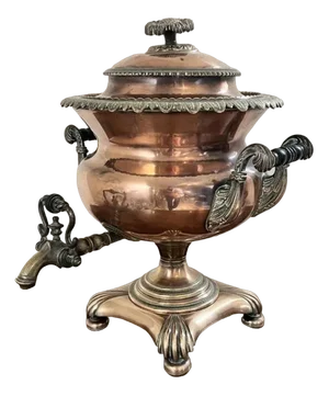 Large Antique Victorian Copper Samovar, 1860