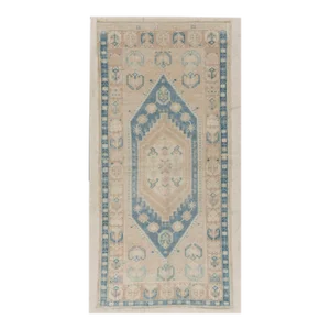 Vintage Turkish Oushak Rug 2ft 11in X 6ft 5in
