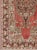 Turkish Antique Turkish Oushak Rug With Medallion in Soft Red, Light Green & Brown For Sale - Image 3 of 9