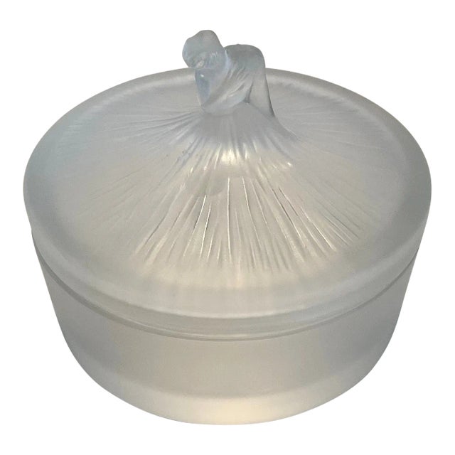 René Lalique Ballerina Powder Box For Sale