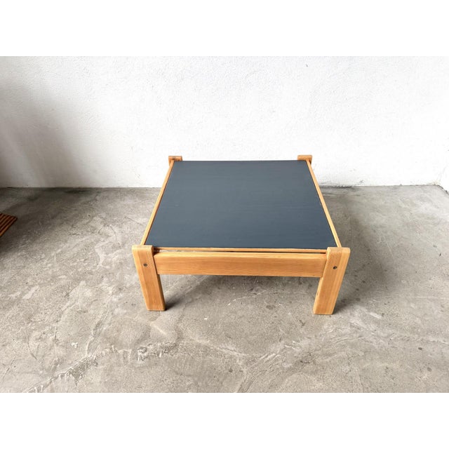 Modernist Coffee Table in Pine with Reversible Top, 1970s For Sale - Image 3 of 15