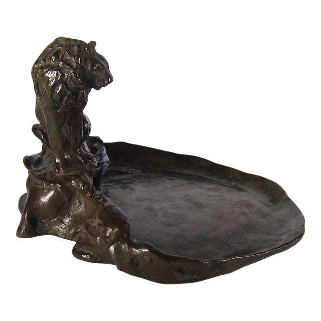 1930 Roman Bronze Works Lion by Marie Zimmermann For Sale