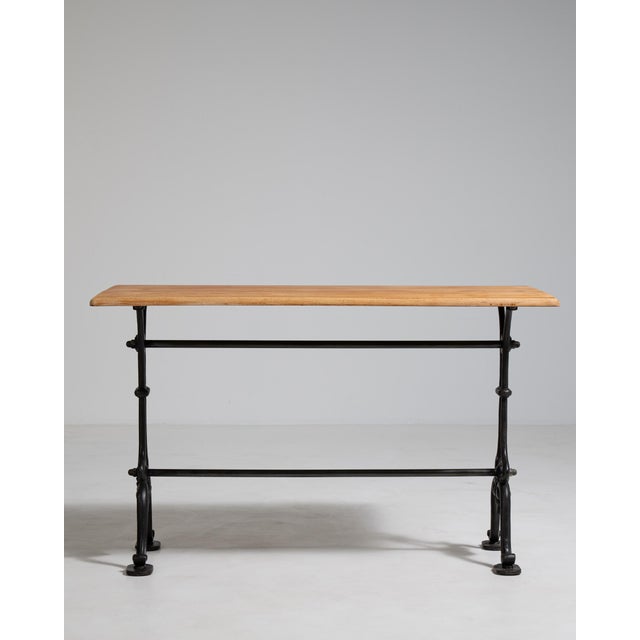 Early 20th Century Cast Iron Bistro Table, Antique, France, Early 20th Century For Sale - Image 5 of 15