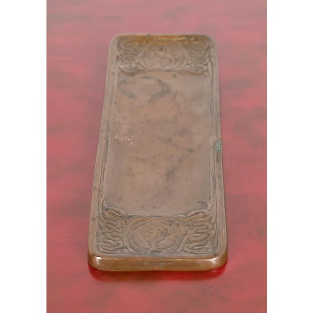 Tiffany Studios Bronze Zodiac Pen and Pencil Desk Tray, Signed and Numbered For Sale In New York - Image 6 of 10