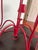 1950s 1950s Jean Royère-Inspired Crimson 5-Light Chandelier For Sale - Image 5 of 8