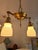 Art Deco 1920s Edwardian Aladdin Pan Fixture-Two Lights For Sale - Image 3 of 6