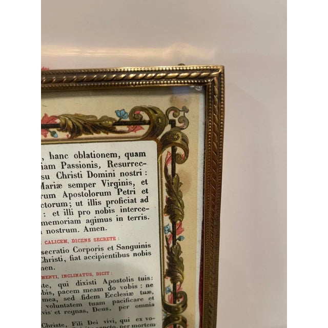 Polished Brass Picture Frame with Decorative Trim, 19th Century For Sale - Image 4 of 6