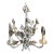 Tole White Chandelier For Sale