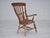 1950s, Scandinavian highback armchair in ash and oak wood. Original good condition: no smells and no stains, stiff...