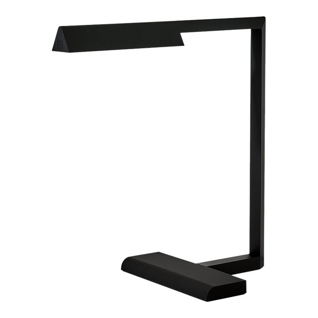 Visual Comfort Modern Dessau 16 Table Lamp LED Nightshade Black For Sale
