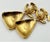 1990s 1990s Pair of Chanel Vintage Gold Plated CC Hammered Triangle Clip on Earrings For Sale - Image 5 of 5