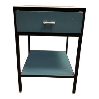 1950s Vintage Angle Steel Bedside Table For Sale