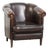 Club Chair in Dark Sheepskin Leather For Sale