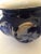 Large Cobalt Flow Blue Iris Jardiniere Planter Cachepot With Gilt Accents For Sale - Image 11 of 13