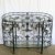 Black Vintage Wrought Iron Oval Two Tier Glass Top Console Table by Maitland Smith For Sale - Image 8 of 11