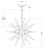Modern Chapman & Myers for Visual Comfort Signature Quincy Small Sputnik Chandelier in Polished Nickel with Clear Acrylic For Sale - Image 3 of 3