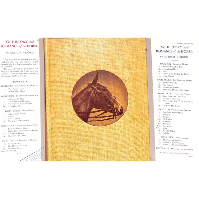 VERNON, Arthur [525] pp. Halcyon House 1941 9 1/4" x 6 5/8" "This sweeping, illustrated panorama of horse-related history...