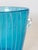 Mid-Century Modern Vintage Venini Murano Style Blue Bubble Glass Wine Cooler Ice Buckets Italy 1970, a Pair For Sale - Image 3 of 12