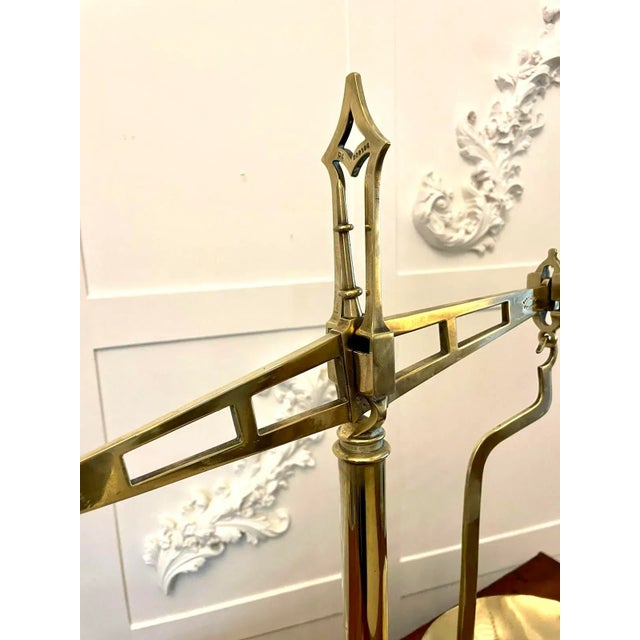 Antique 19th Century Brass Scales, 1880s For Sale - Image 6 of 10