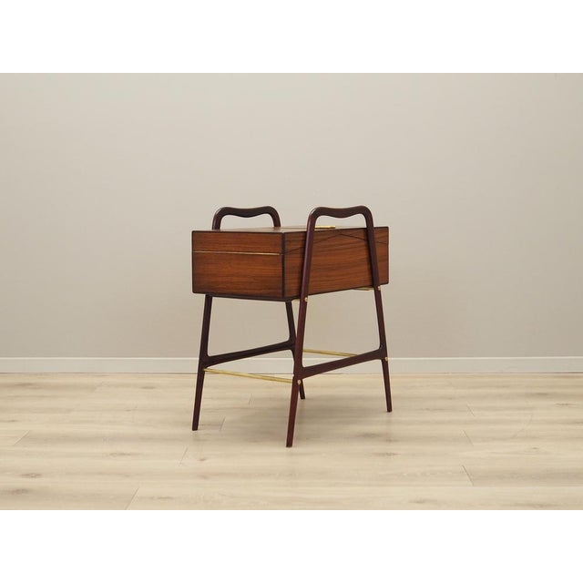 Vintage Walnut Sewing Table, 1970s For Sale - Image 9 of 18