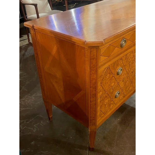 19th C. German Neoclassical Walnut Commode For Sale In Dallas - Image 6 of 8