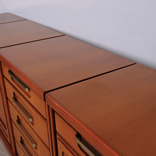 Italian Modular Sideboard in Wood, 1980s For Sale - Image 14 of 18