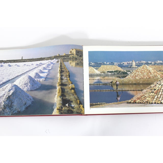 Textile 1987 Sicily Red Linen Hard Cover Coffee Table Book Italian Travel Reference For Sale - Image 7 of 8